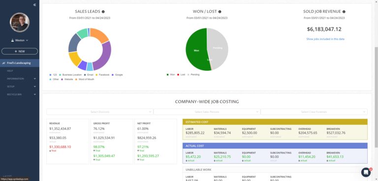 SynkedUP Dashboard