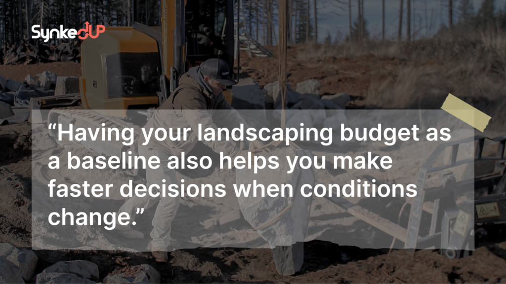 landscaping budget