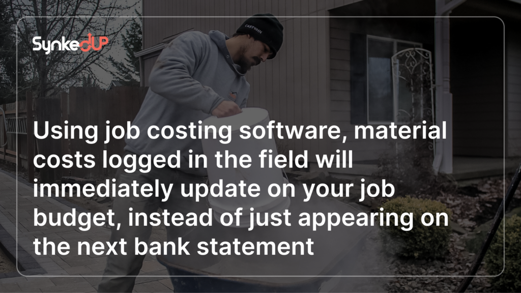 using job costing software