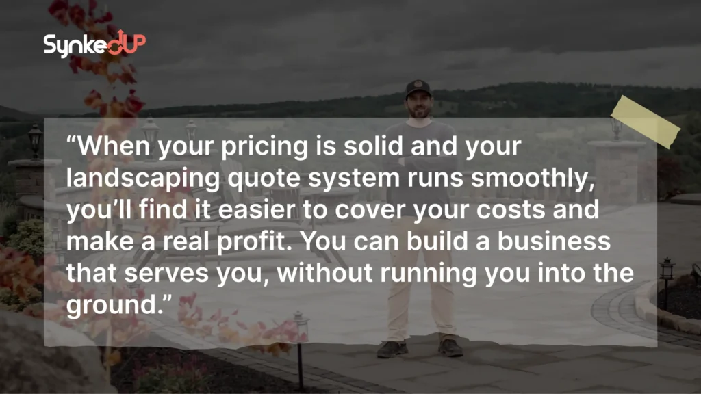 Landscaping quote