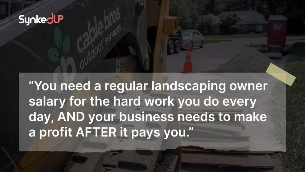 Landscaping owner salary 