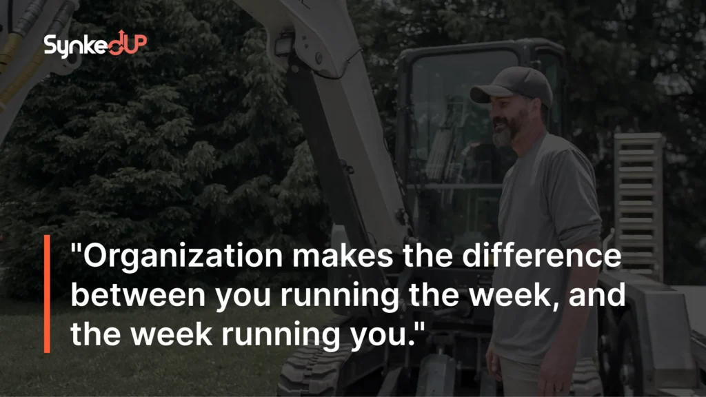 Scheduling software for landscape business