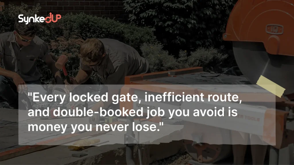 Scheduling software for landscape business