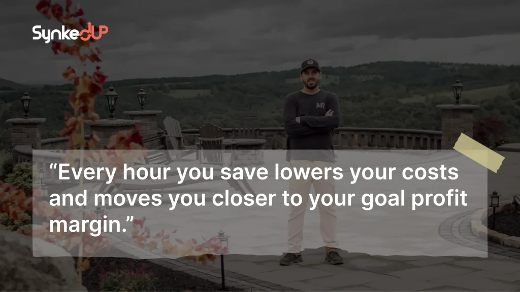 Landscaper profit margin