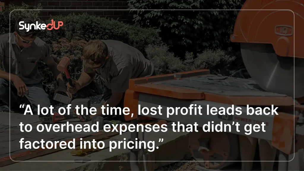 Landscaper profit margin