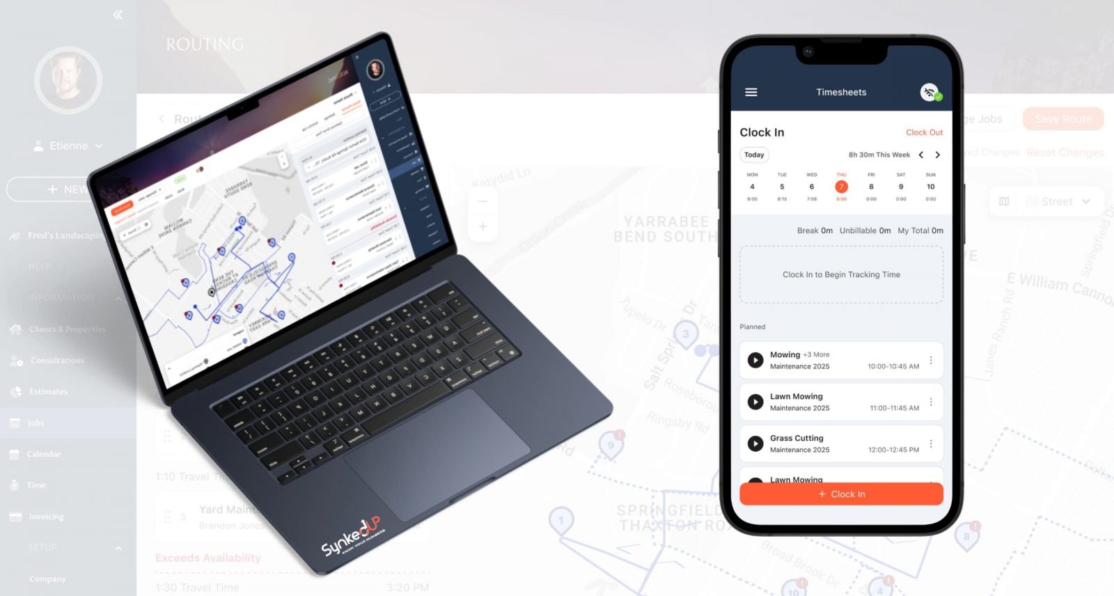 SynkedUP Scheduling & Routing