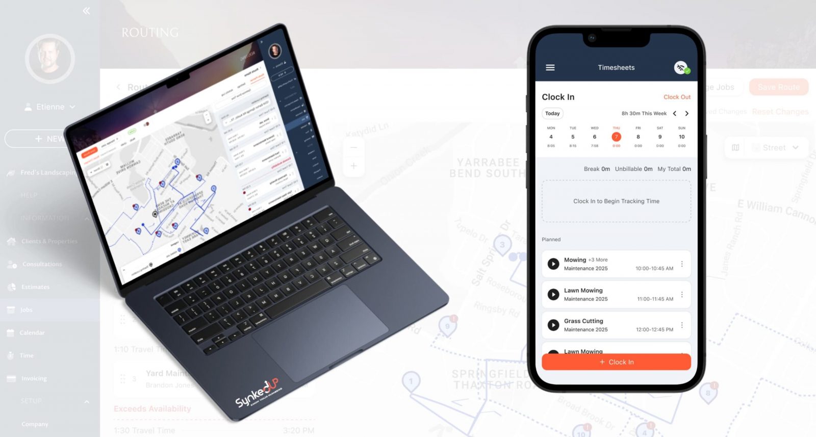 SynkedUP Scheduling & Routing
