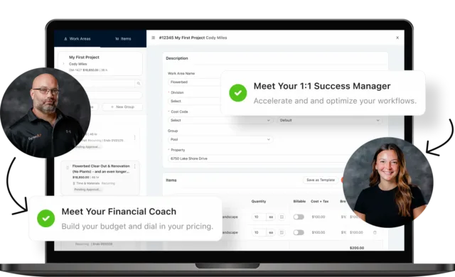 landscaping invoicing software with billing item details