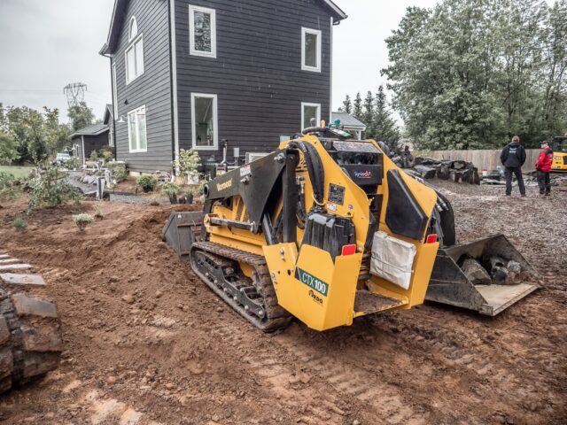 Professional landscaping tools and equipment